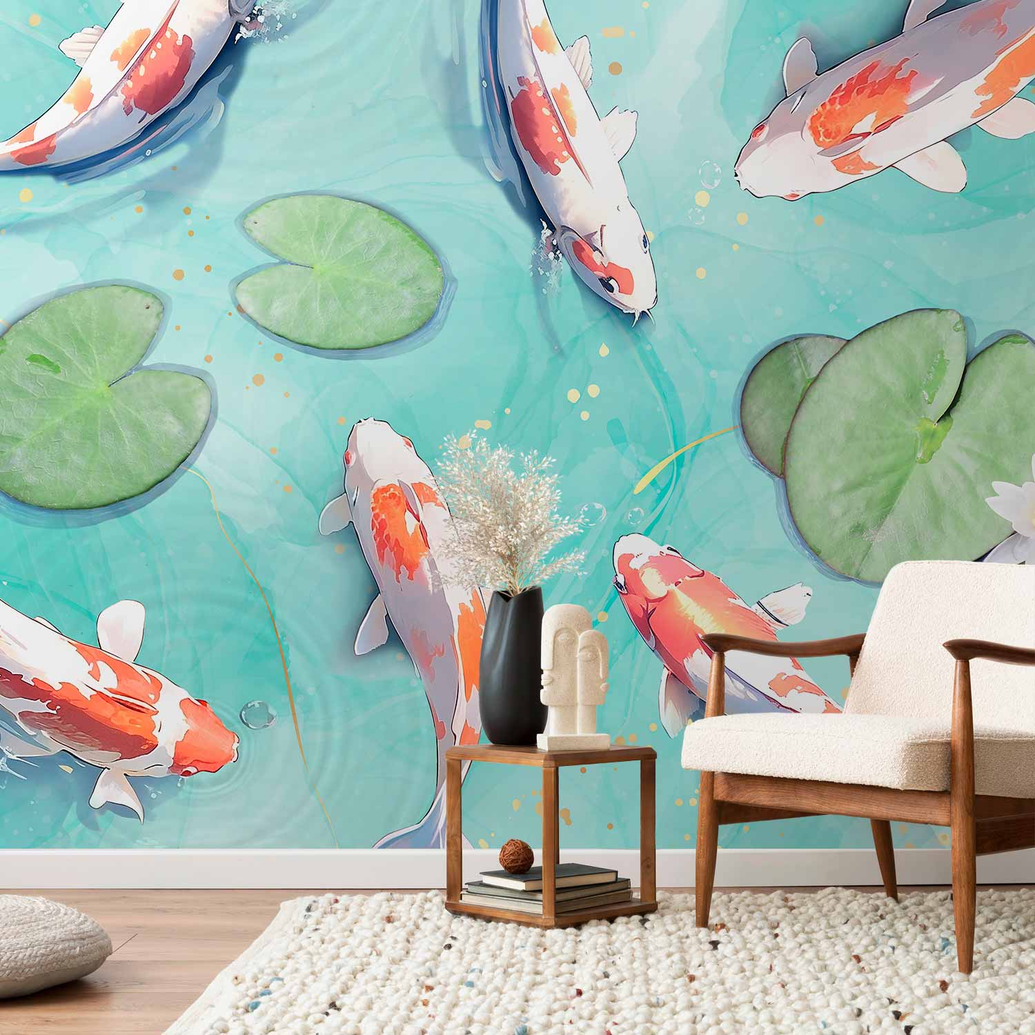 Premium Animal Wall Mural - Pond In Japan