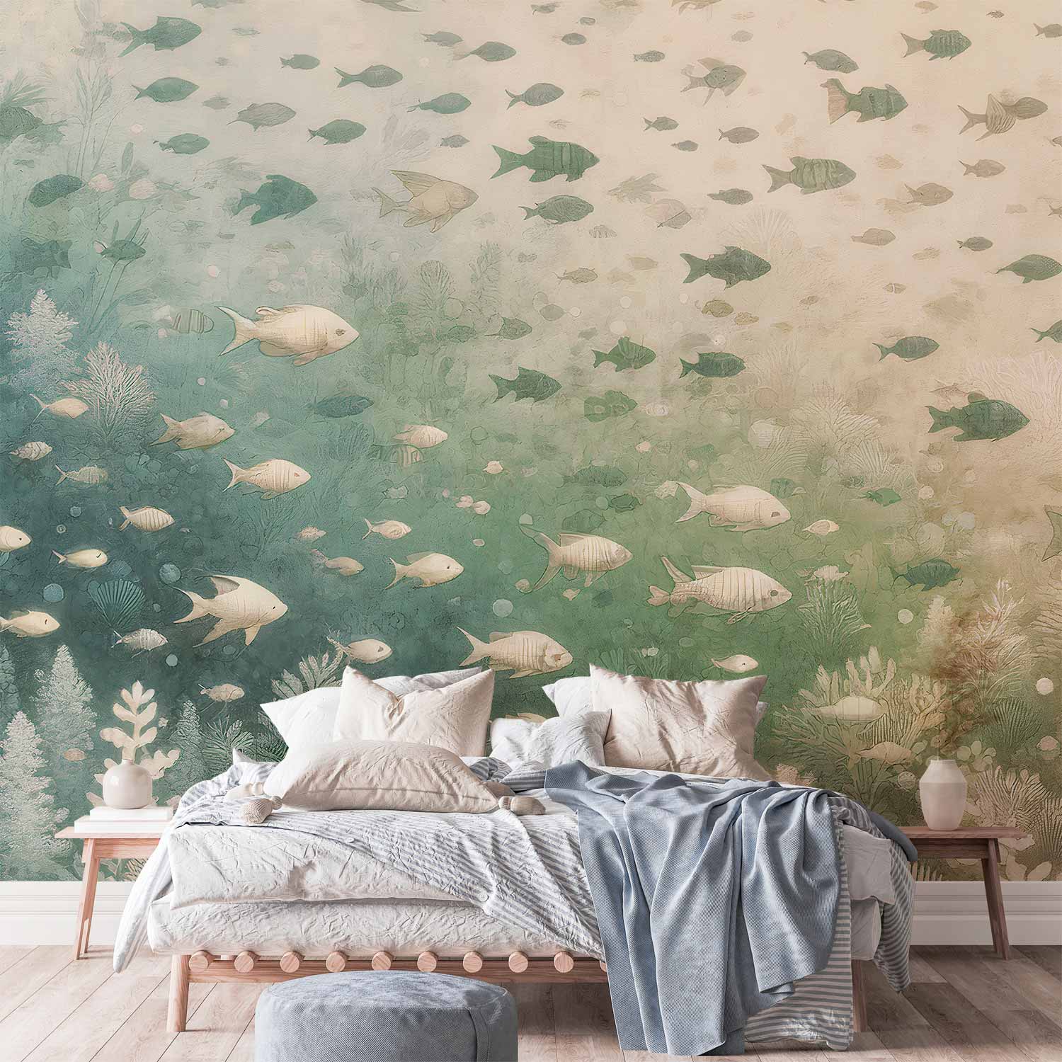 Premium Animal Wall Mural - The Marine World