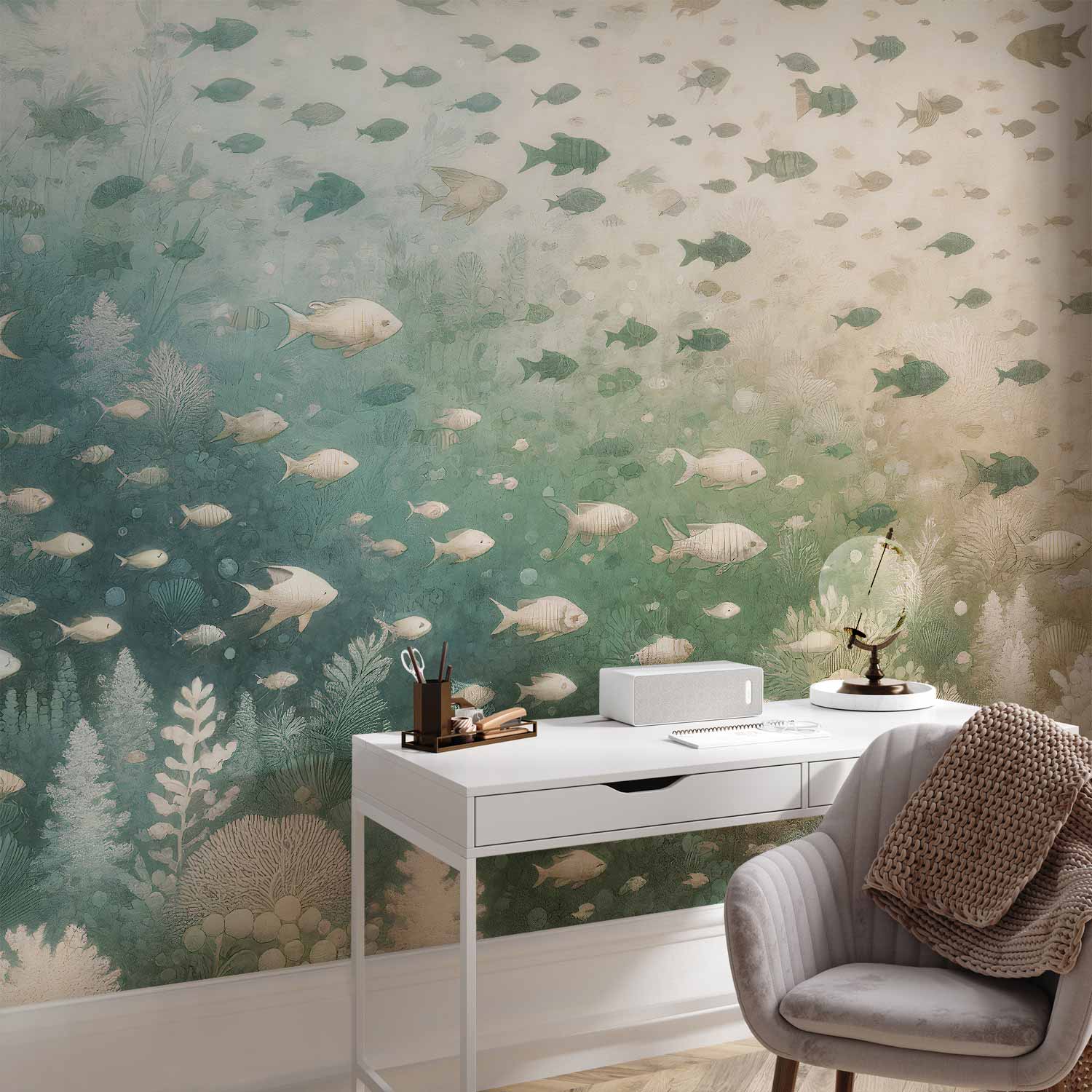 Premium Animal Wall Mural - The Marine World