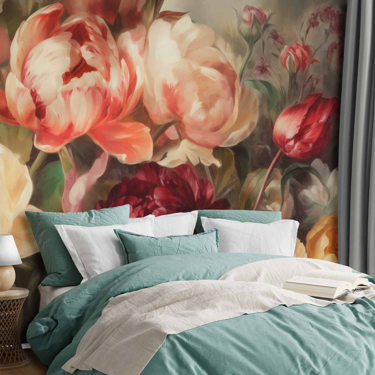 Premium Floral Wall Mural - Charismatic Peonies