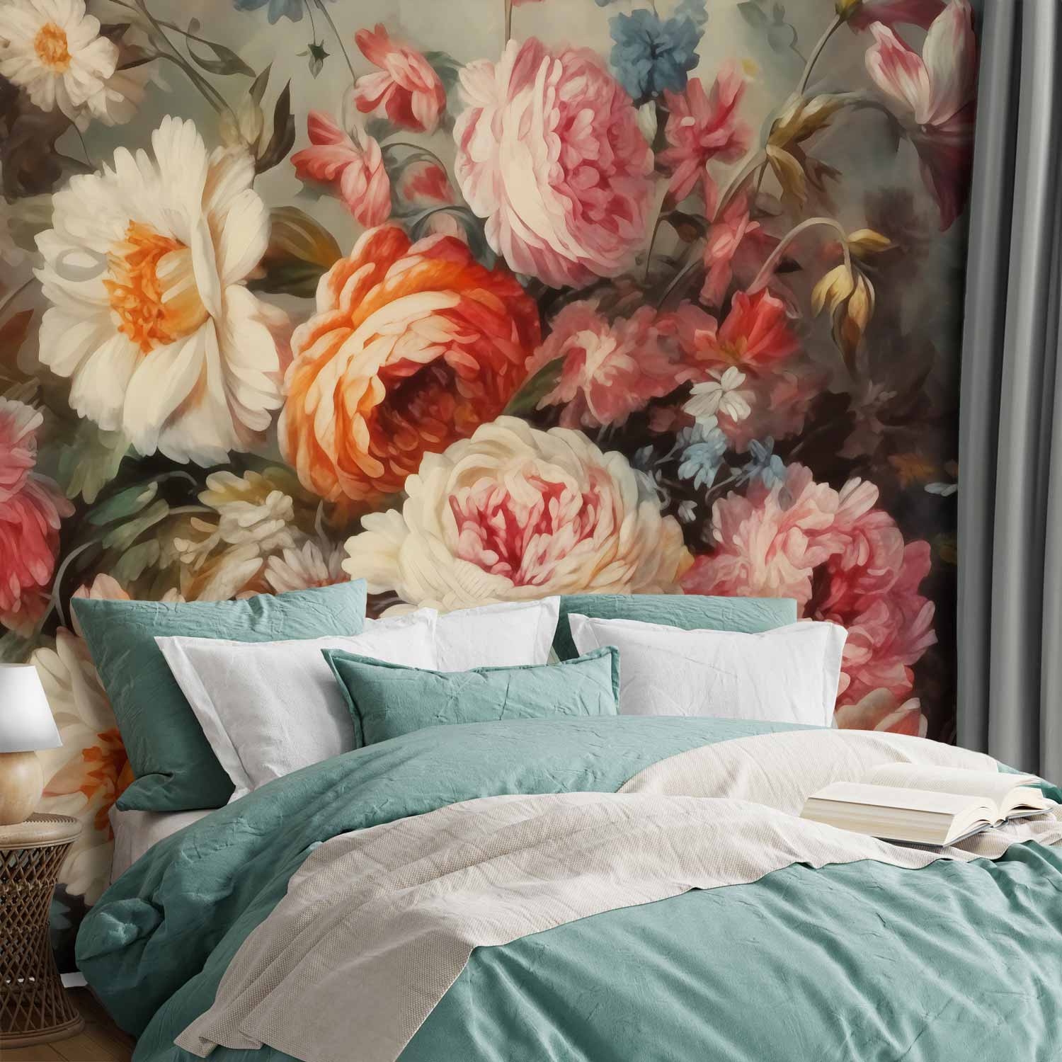 Premium Floral Wall Mural - The Scent Of Garden Flowers