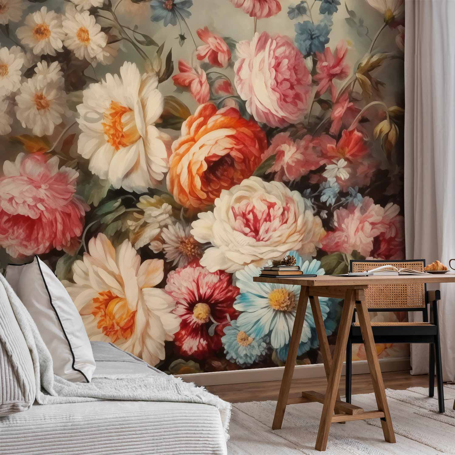 Premium Floral Wall Mural - The Scent Of Garden Flowers