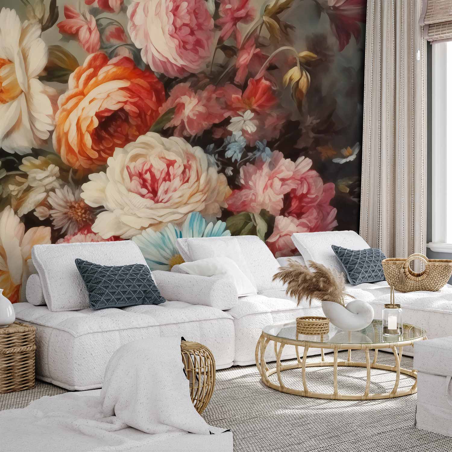 Premium Floral Wall Mural - The Scent Of Garden Flowers