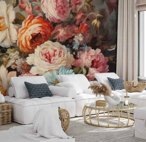 Premium Floral Wall Mural - The Scent Of Garden Flowers