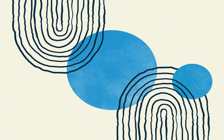 Premium Peel & Stick Wall Mural - Abstract Circles