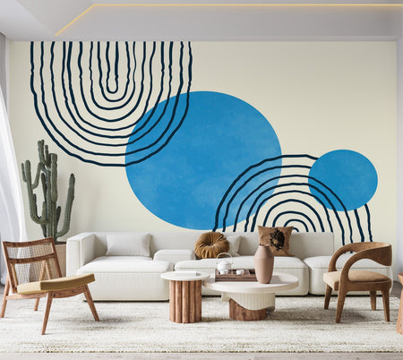 Premium Peel & Stick Wall Mural - Abstract Circles