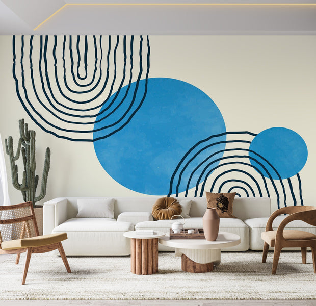 Premium Peel & Stick Wall Mural - Abstract Circles