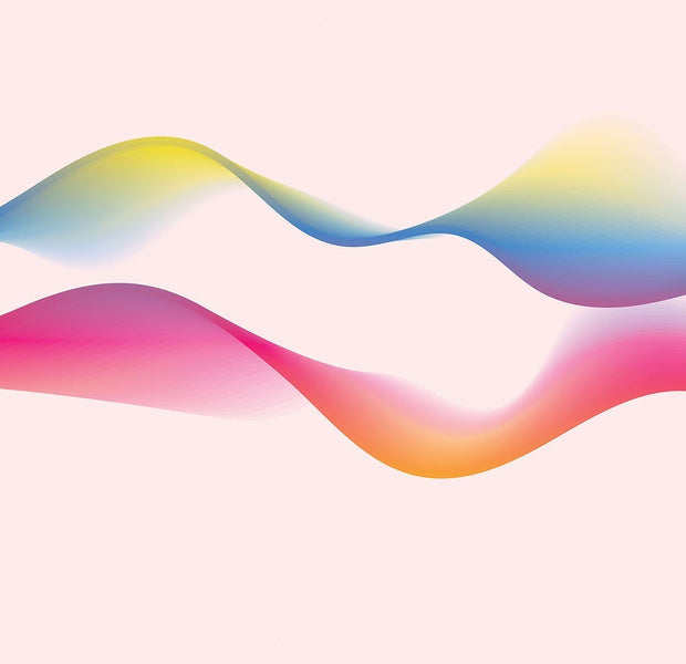 Premium Peel & Stick Wall Mural - Abstract Color Waves