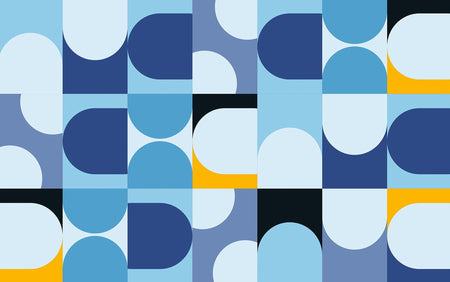 Premium Peel & Stick Wall Mural - Abstract Geometric Shapes