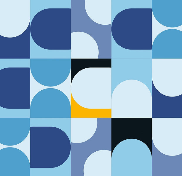 Premium Peel & Stick Wall Mural - Abstract Geometric Shapes