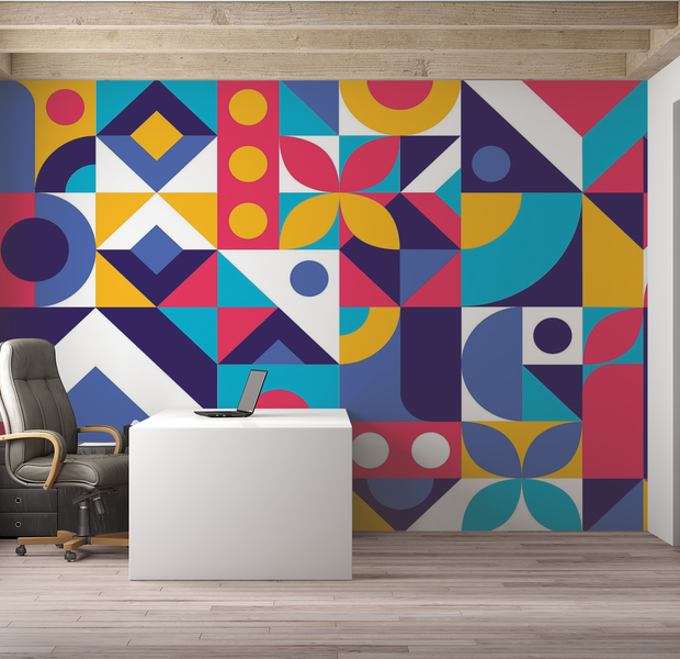Premium Peel & Stick Wall Mural - Abstract Geometry
