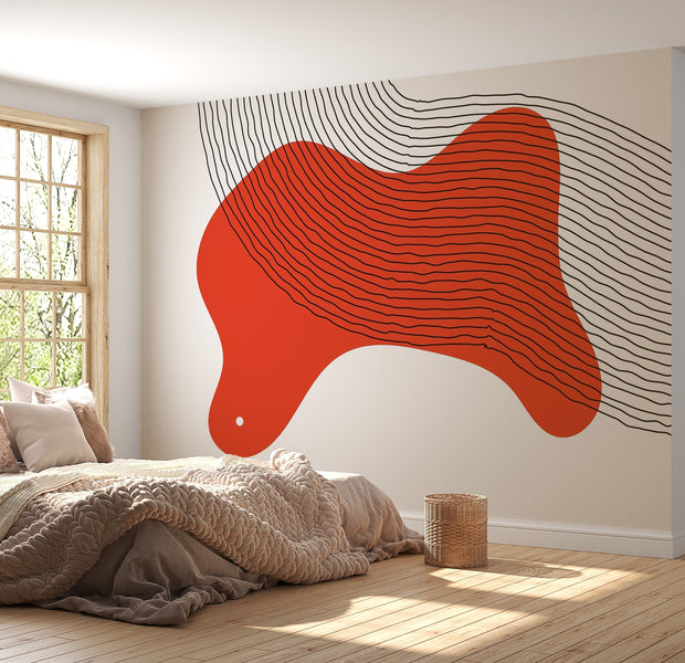 Premium Peel & Stick Wall Mural - Abstract Lines