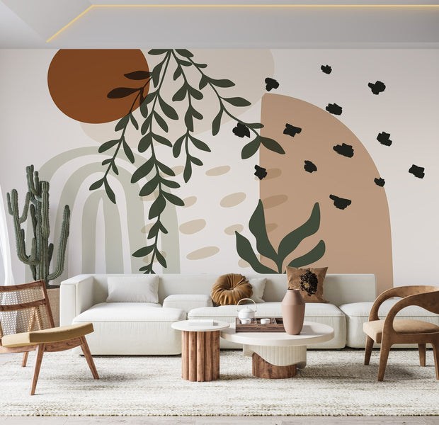 Premium Peel & Stick Wall Mural - Abstract Nature Design