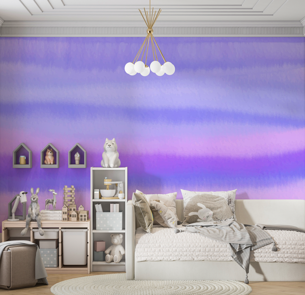 Premium Peel & Stick Wall Mural - Abstract Purple Hues