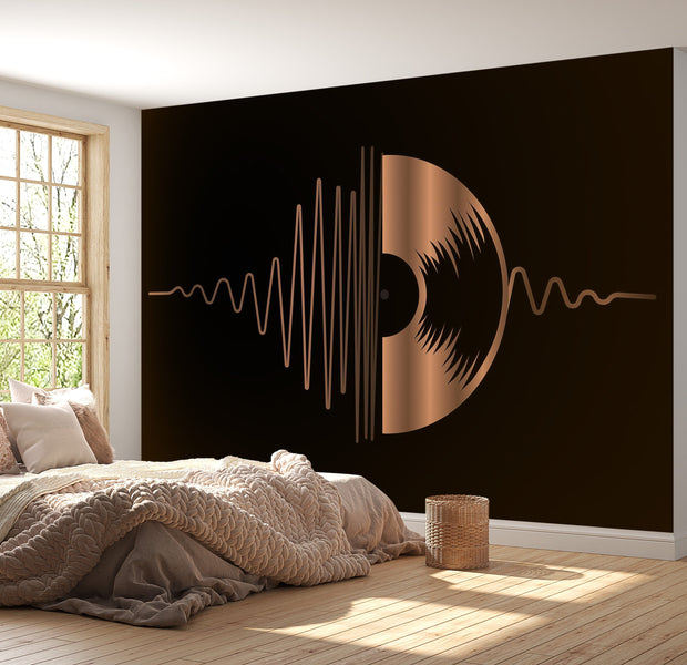 Premium Peel & Stick Wall Mural - Abstract Vinyl Record