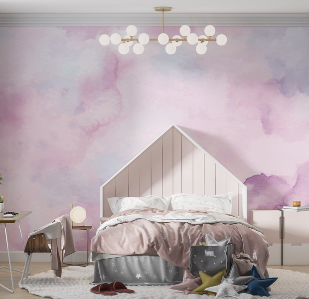 Premium Peel & Stick Wall Mural - Abstract Watercolor Texture