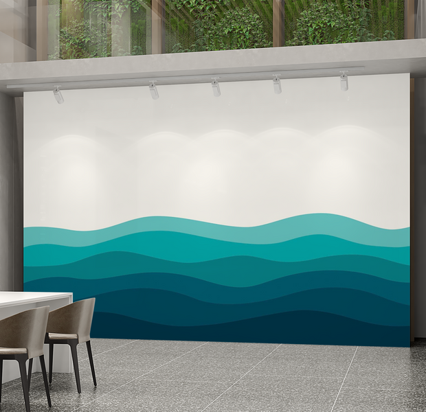 Premium Peel & Stick Wall Mural - Abstract Waves