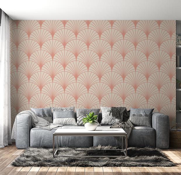 Premium Peel & Stick Wall Mural - Art Deco Pattern