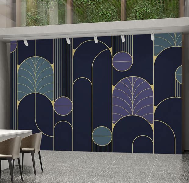 Premium Peel & Stick Wall Mural - Art Deco Style
