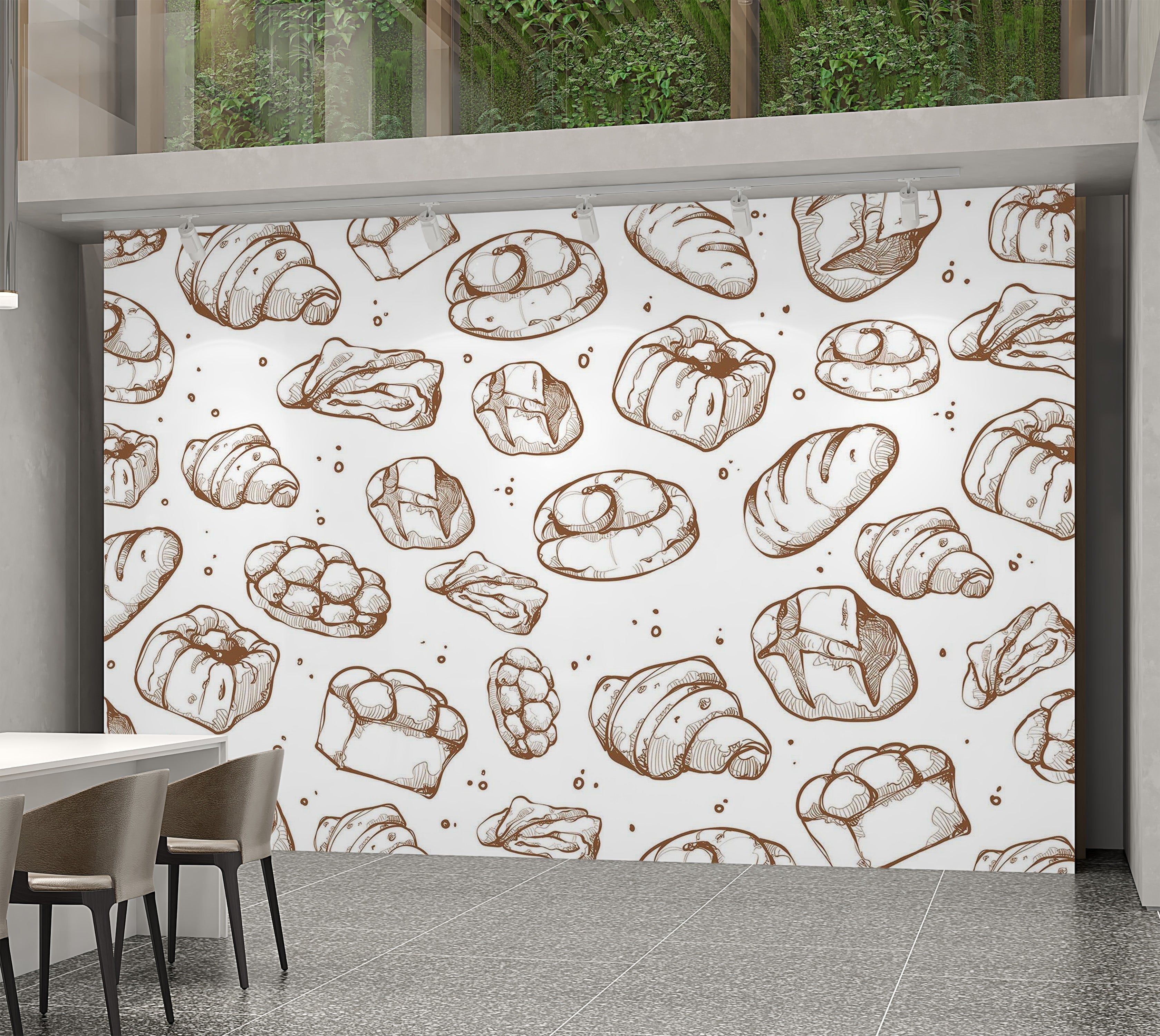 Premium Peel & Stick Wall Mural - Bakery Delights