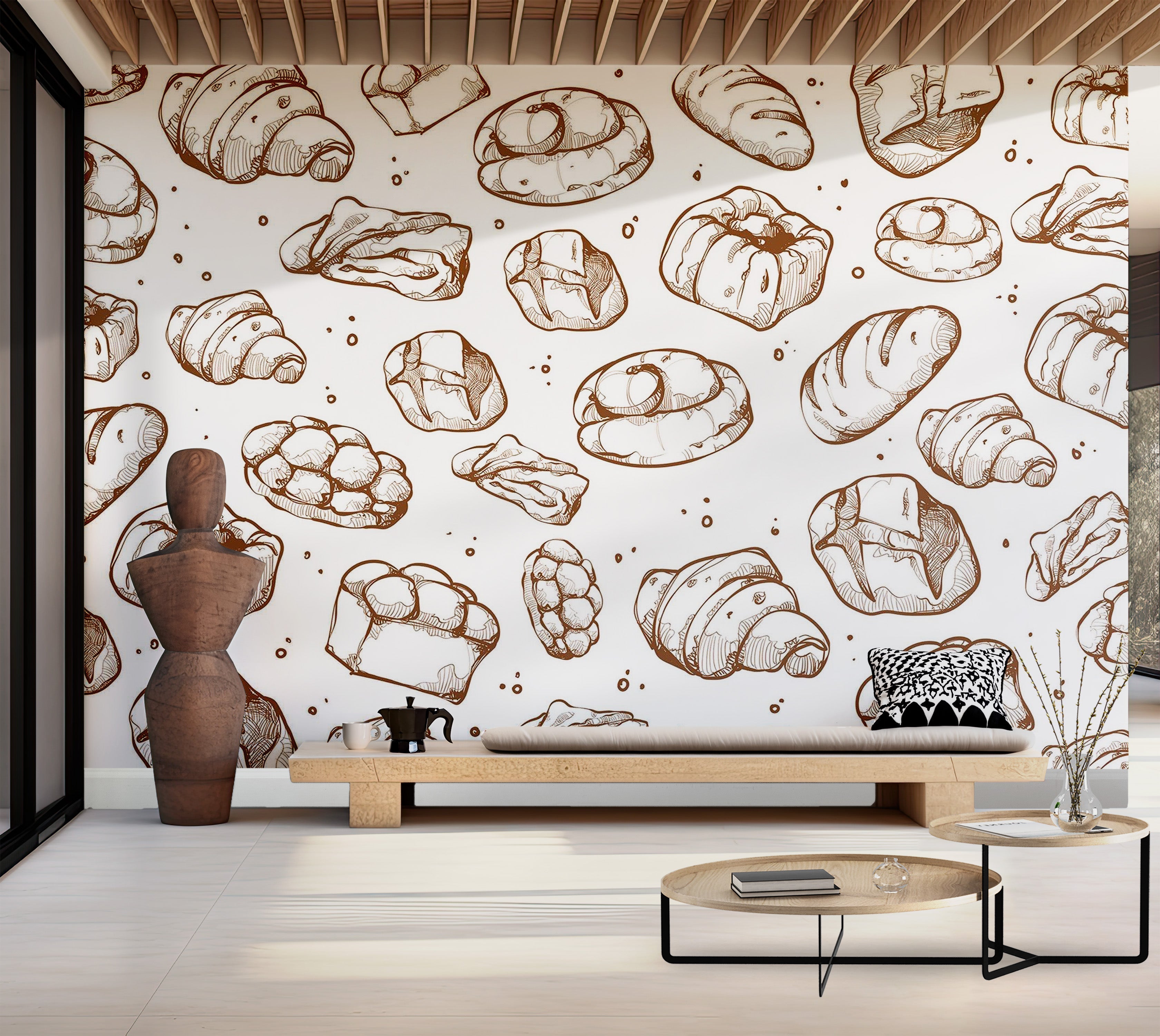 Premium Peel & Stick Wall Mural - Bakery Delights