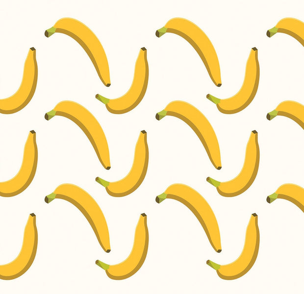 Premium Peel & Stick Wall Mural - Banana Pattern