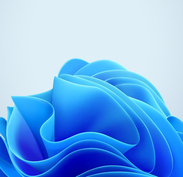 Premium Peel & Stick Wall Mural - Blue Abstract Layers