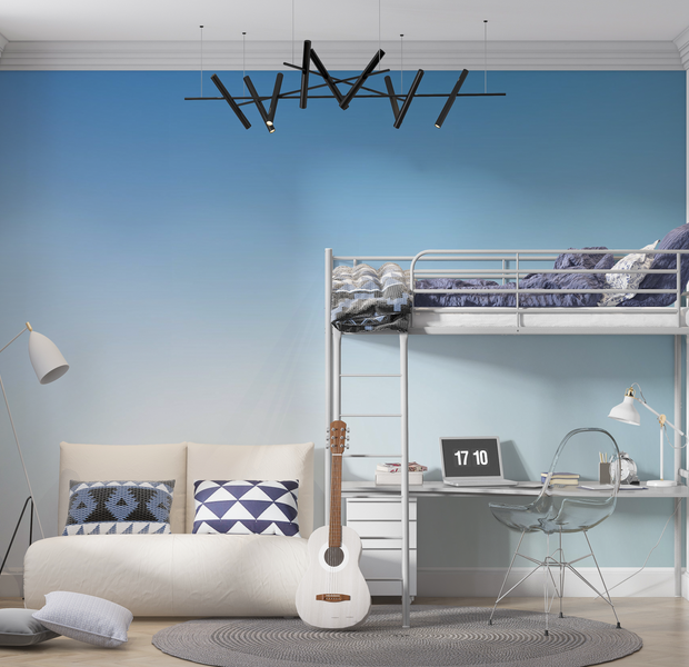 Premium Peel & Stick Wall Mural - Blue Gradient Sky