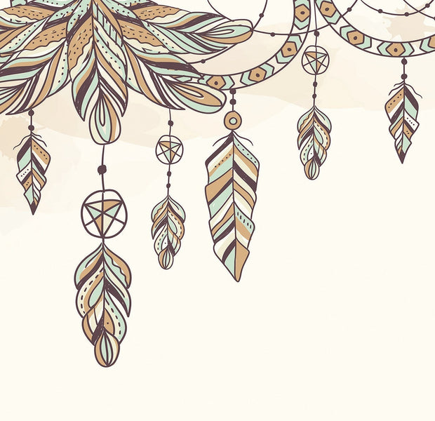 Premium Peel & Stick Wall Mural - Bohemian Dreamcatcher