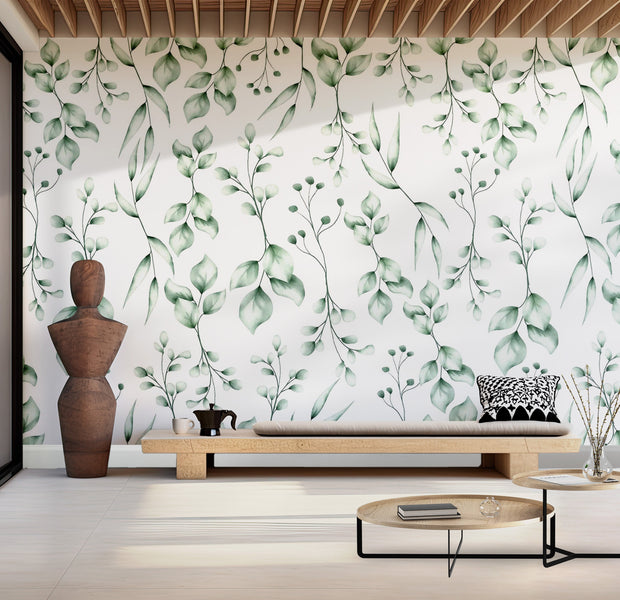 Premium Peel & Stick Wall Mural - Botanical Elegance