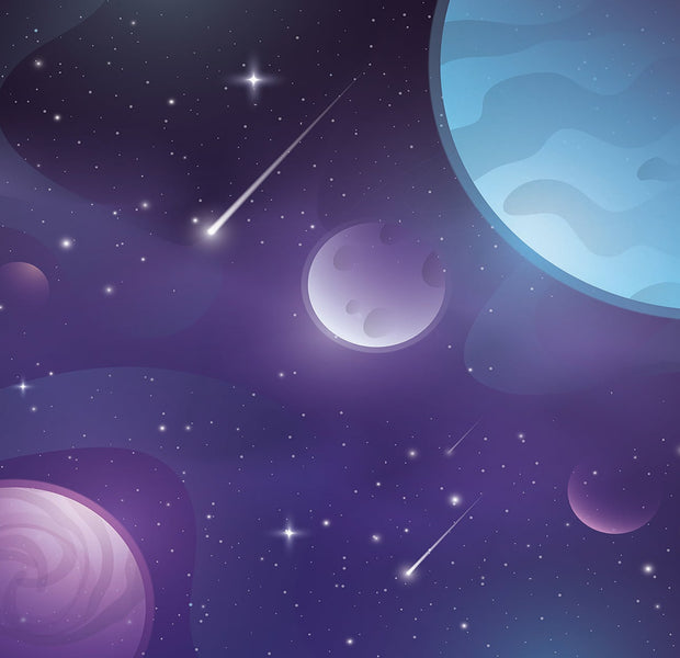 Premium Peel & Stick Wall Mural - Celestial Space Scene