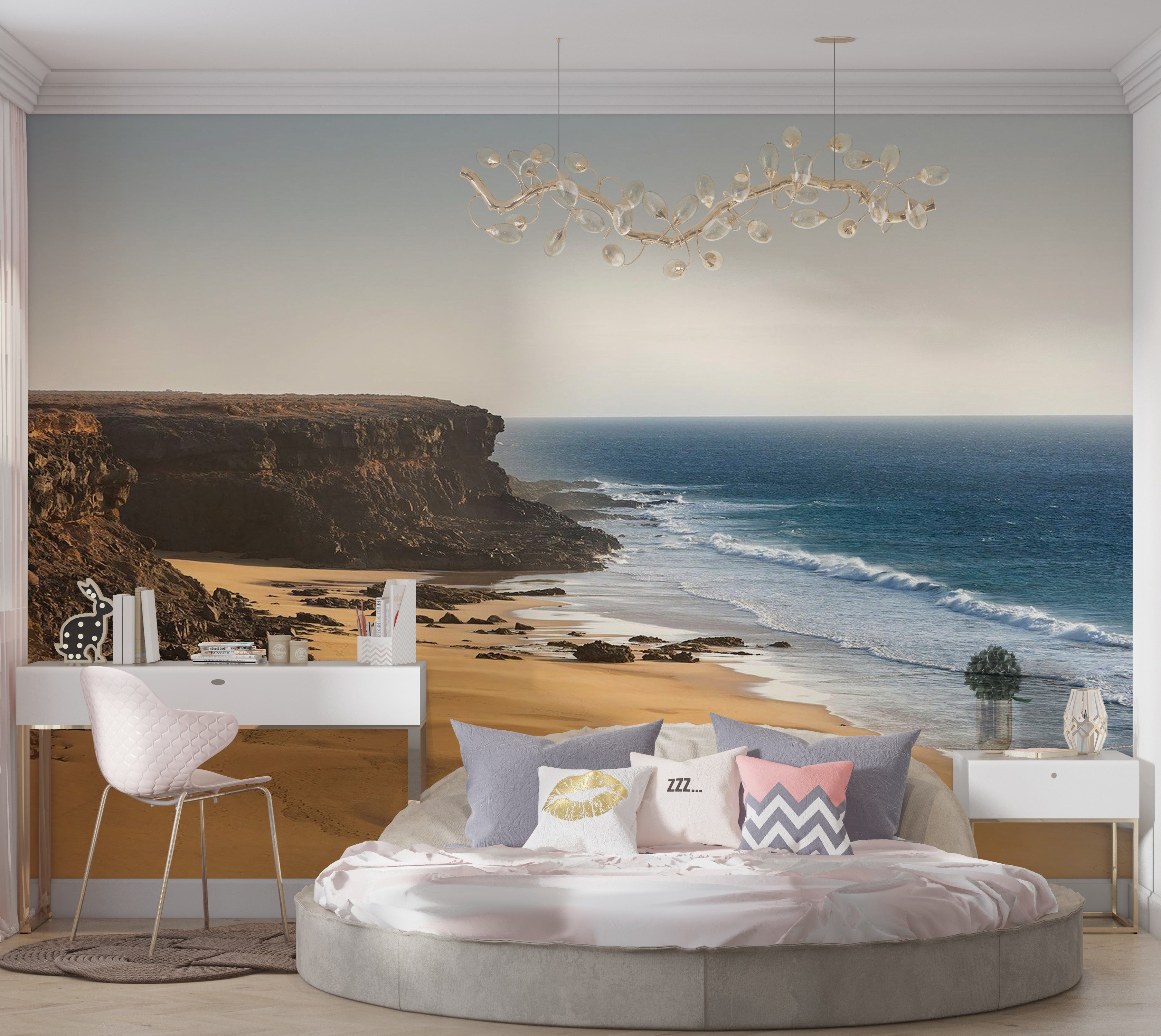 Premium Peel & Stick Wall Mural - Cliffside Ocean View