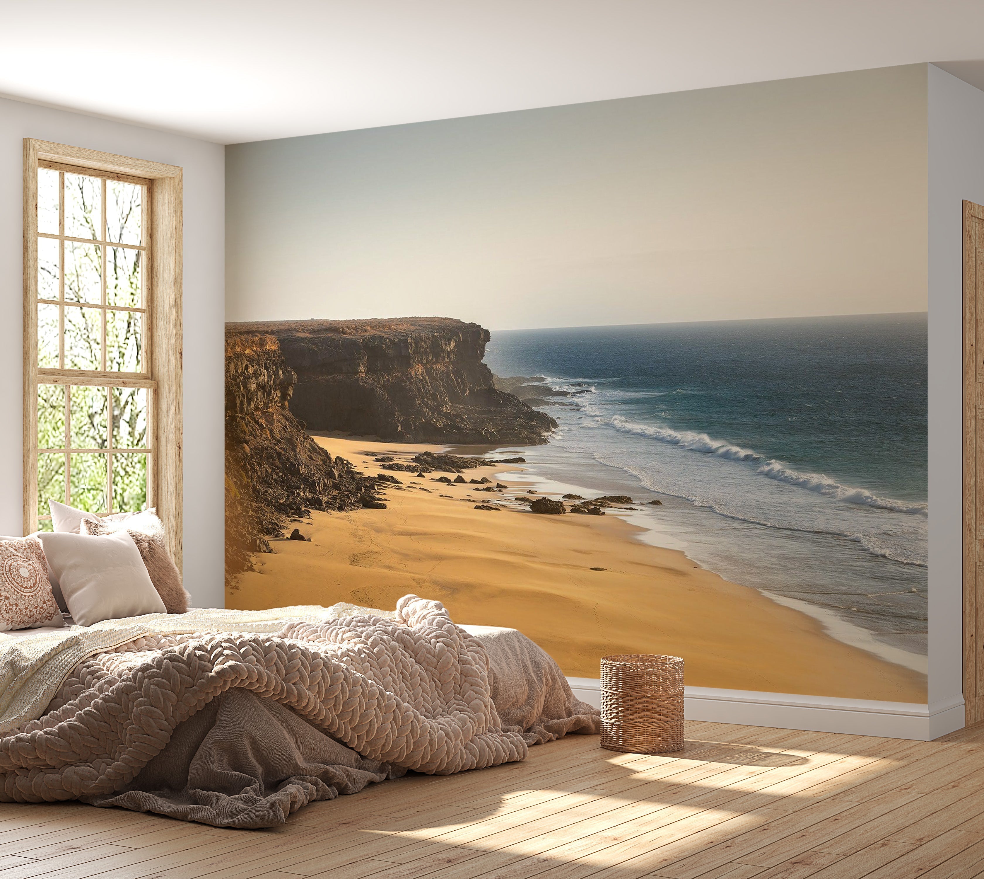 Premium Peel & Stick Wall Mural - Cliffside Ocean View