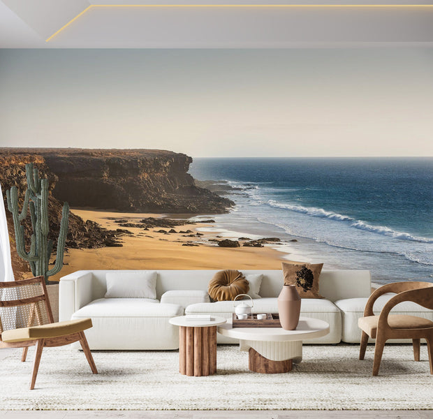 Premium Peel & Stick Wall Mural - Cliffside Ocean View