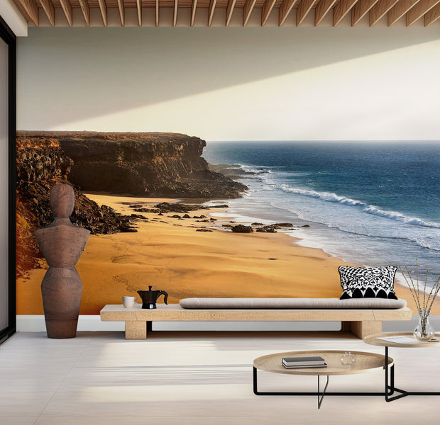 Premium Wallpaper Wall Mural - Cliffside Ocean View 60"Wx40"H / Non-Woven Fleece