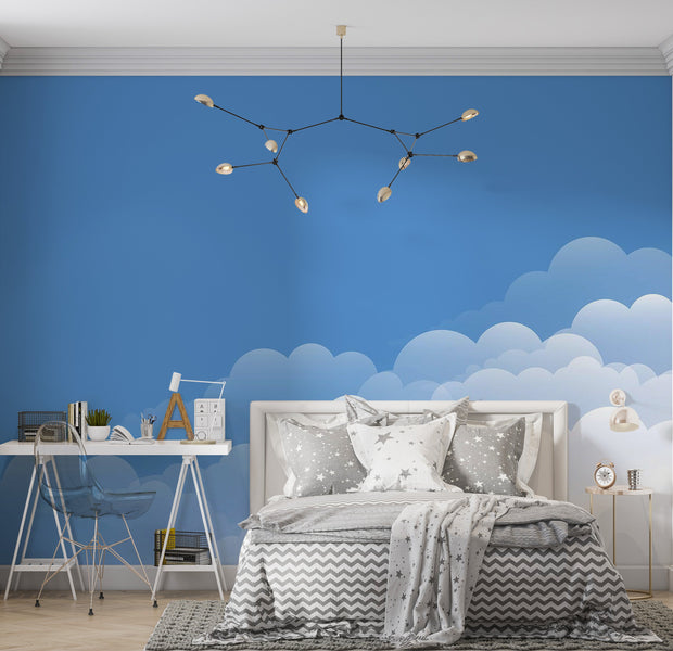 Premium Peel & Stick Wall Mural - Cloudy Sky