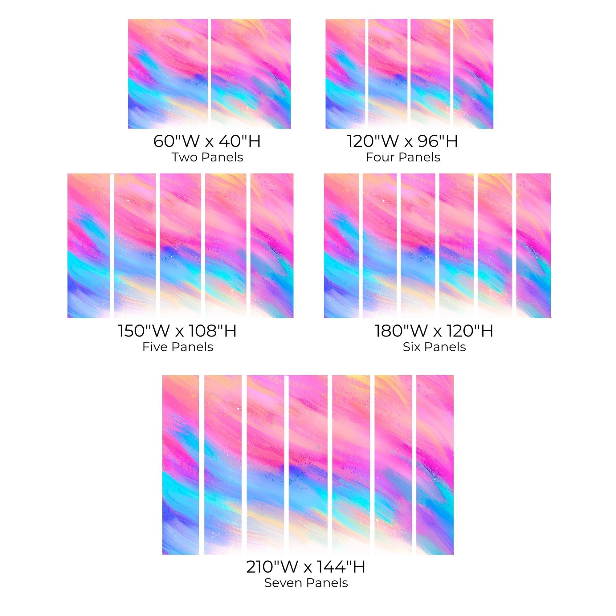 Premium Peel & Stick Wall Mural - Colorful Abstract Art