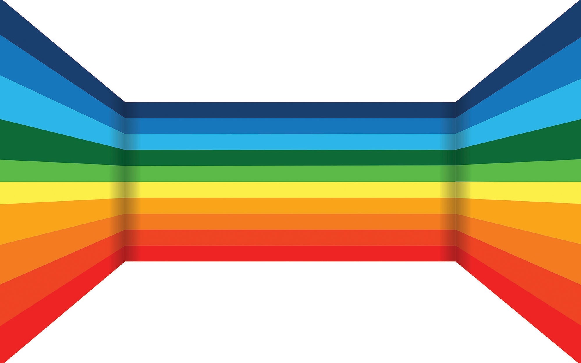 Premium Peel & Stick Wall Mural - Colorful Abstract Lines