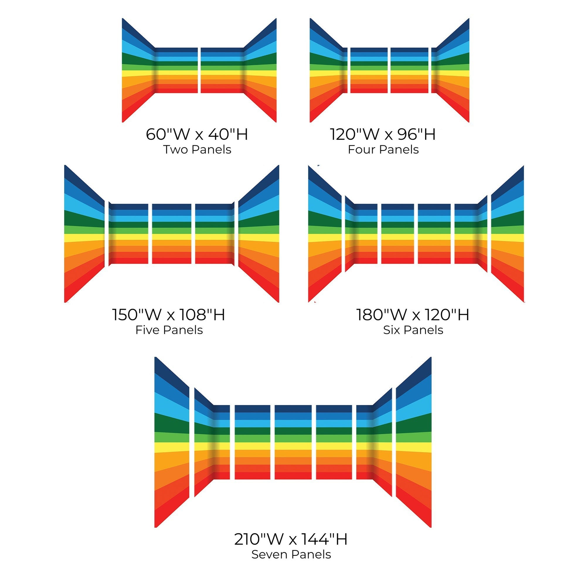 Premium Peel & Stick Wall Mural - Colorful Abstract Lines