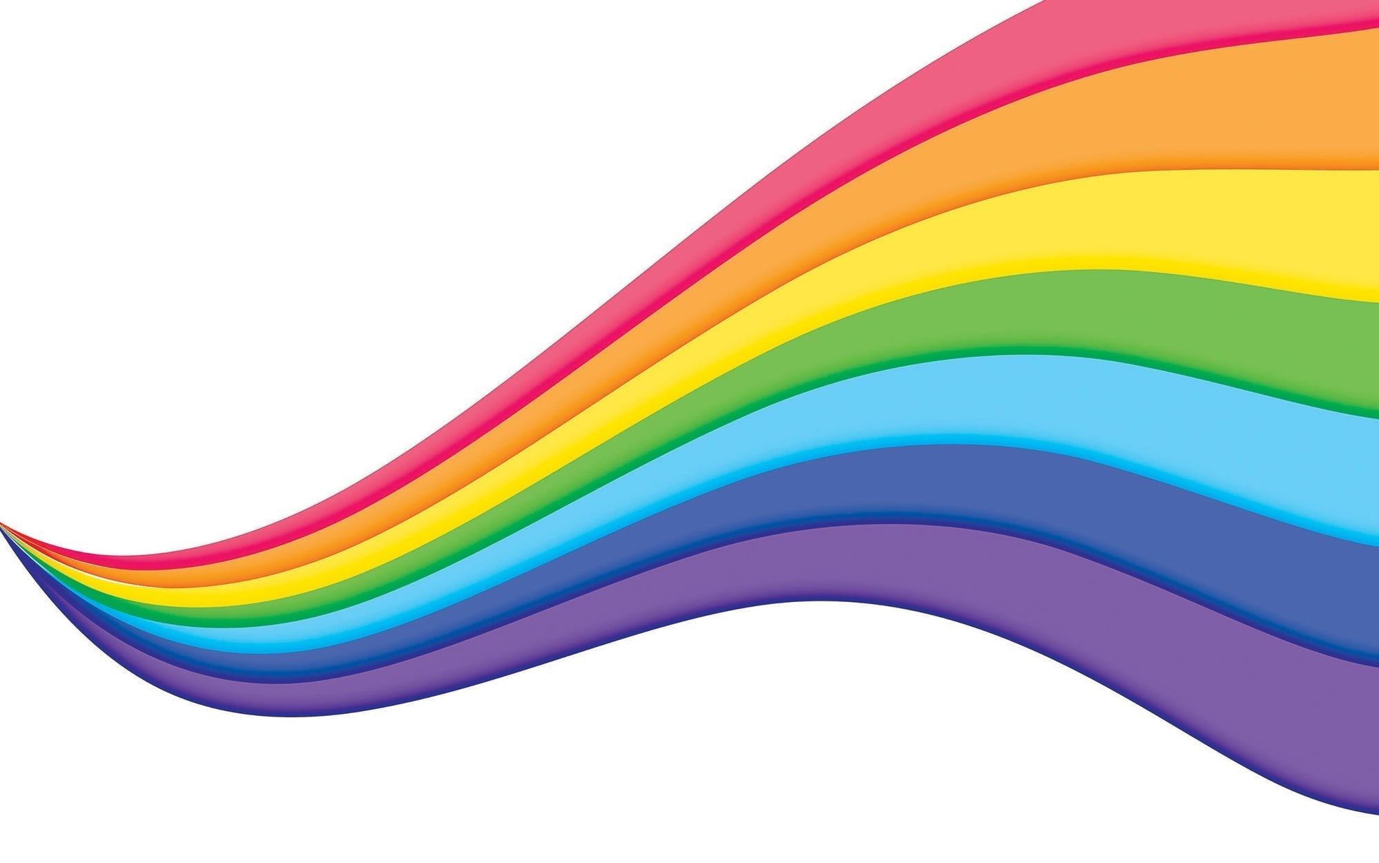 Premium Peel & Stick Wall Mural - Colorful Abstract Waves