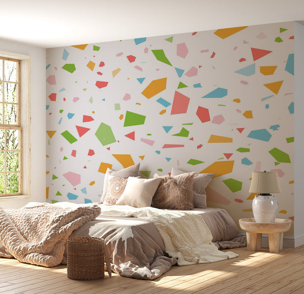 Premium Peel & Stick Wall Mural - Colorful Confetti
