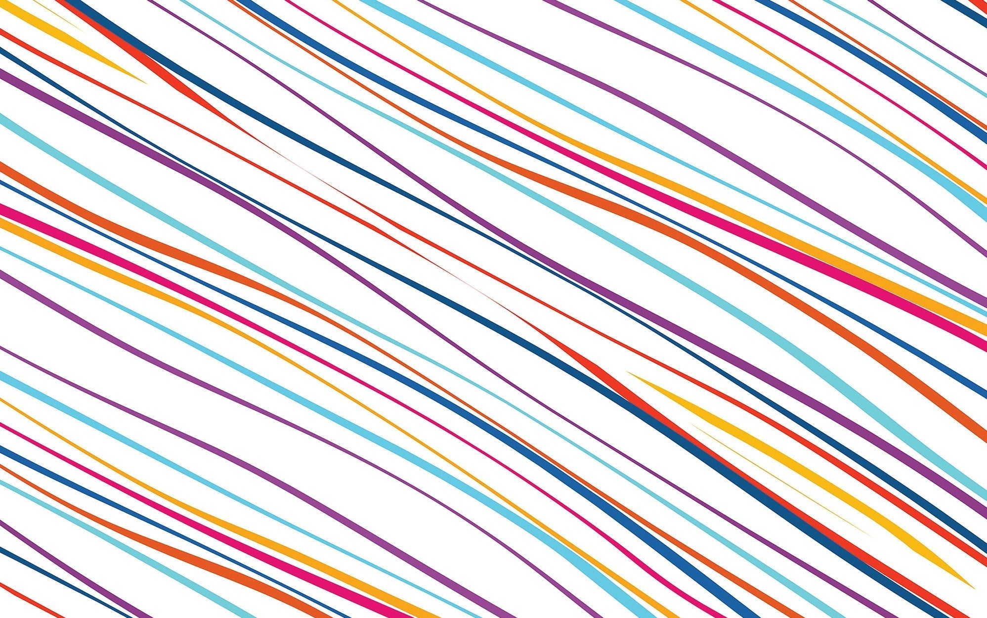 Premium Peel & Stick Wall Mural - Colorful Diagonal Stripes