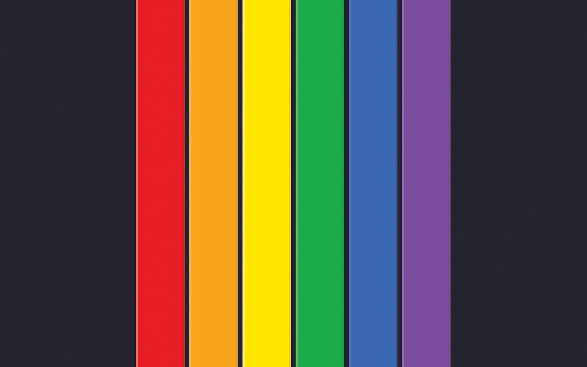 Premium Peel & Stick Wall Mural - Colorful Stripes