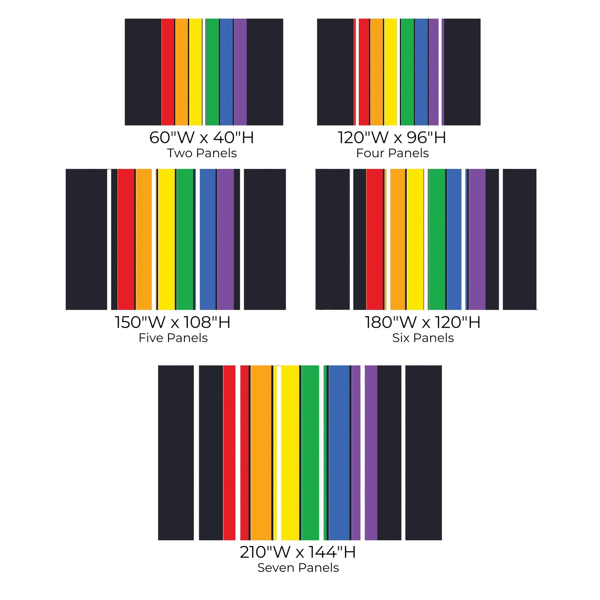 Premium Peel & Stick Wall Mural - Colorful Stripes