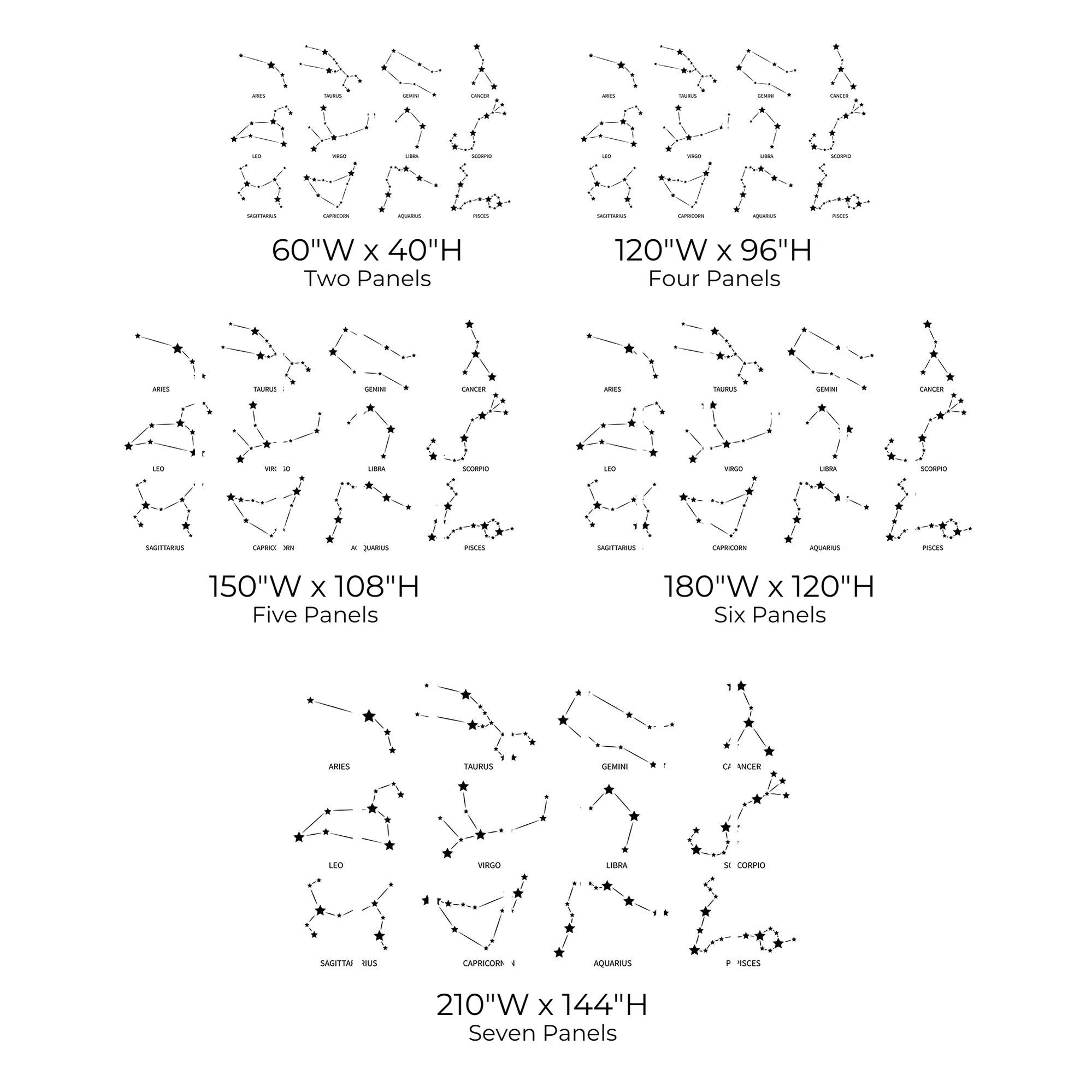 Premium Peel & Stick Wall Mural - Constellation Guide