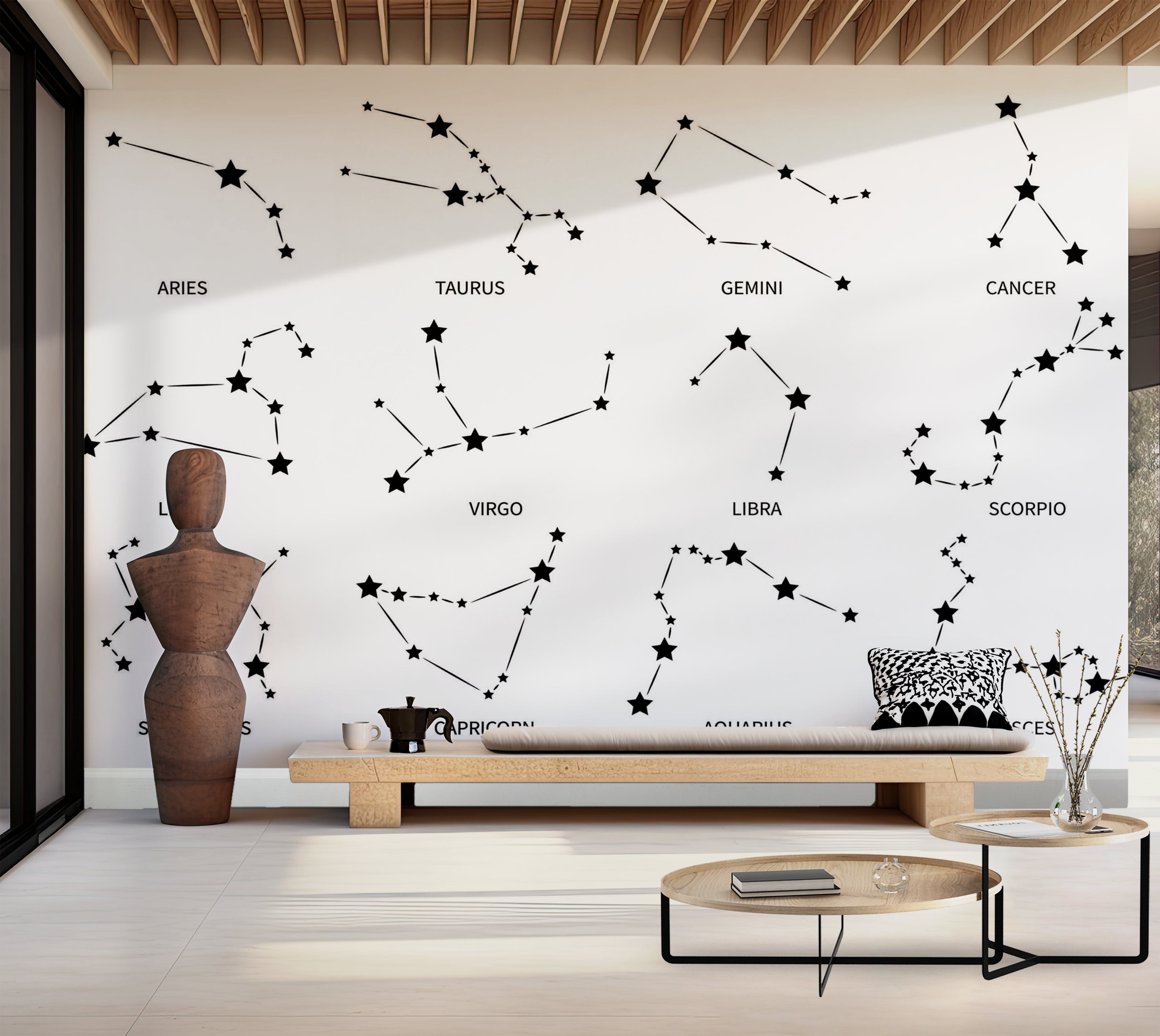 Premium Peel & Stick Wall Mural - Constellation Guide