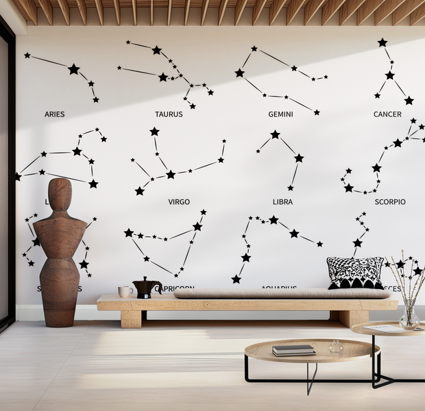 Premium Peel & Stick Wall Mural - Constellation Guide