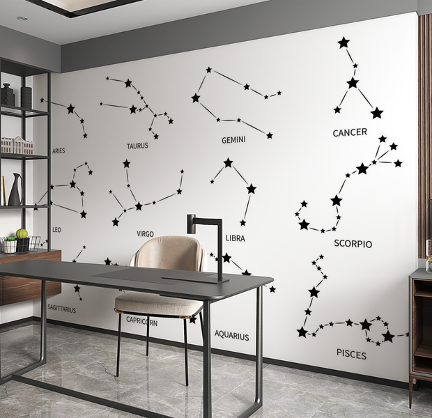 Premium Wallpaper Wall Mural - Constellation Guide 60"Wx40"H / Non-Woven Fleece