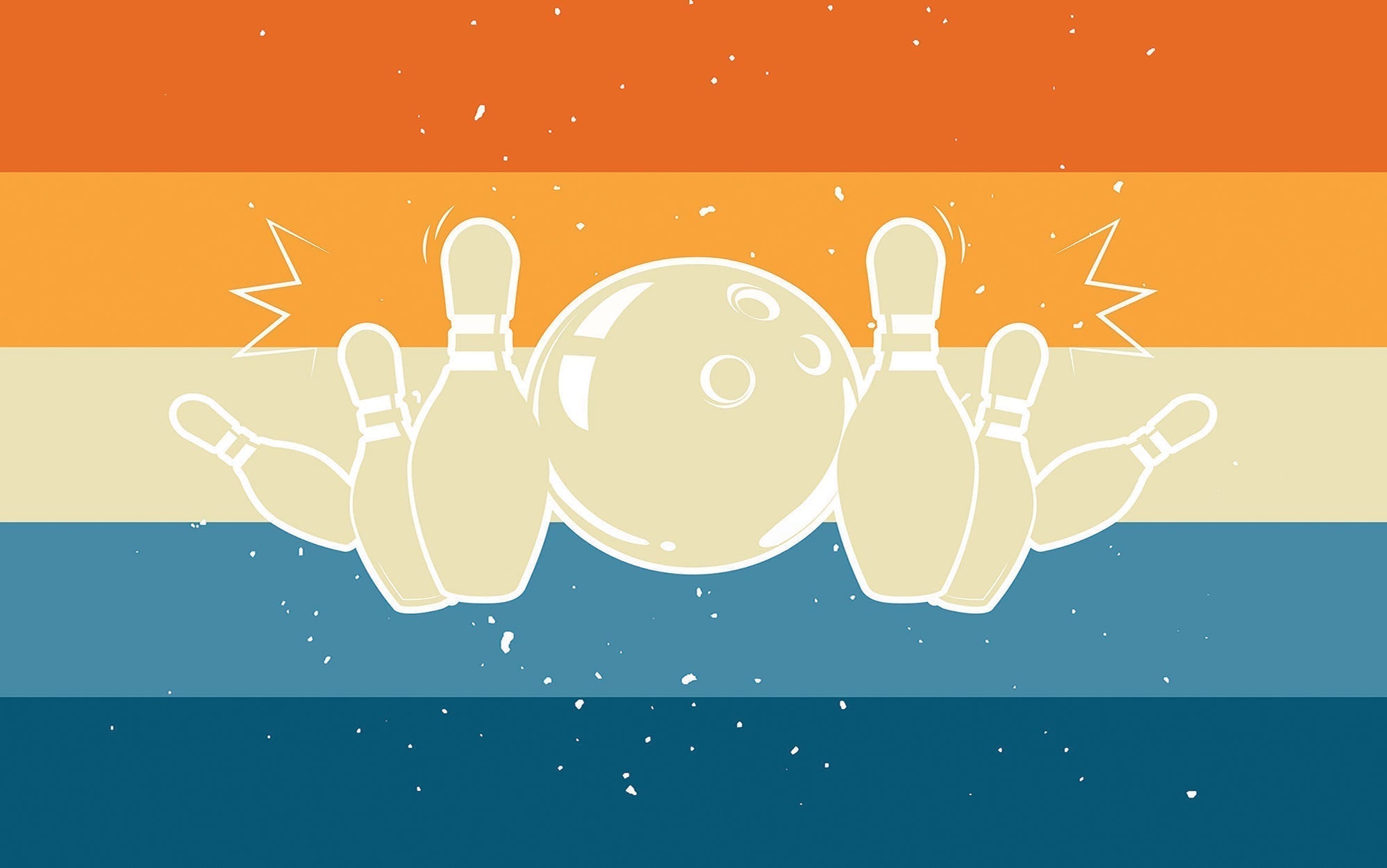 Premium Peel & Stick Wall Mural - Cosmic Bowling