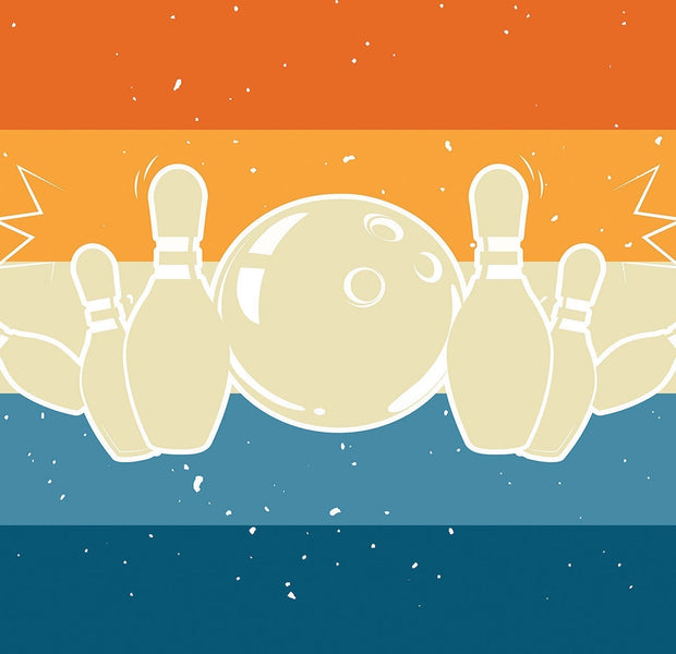 Premium Peel & Stick Wall Mural - Cosmic Bowling